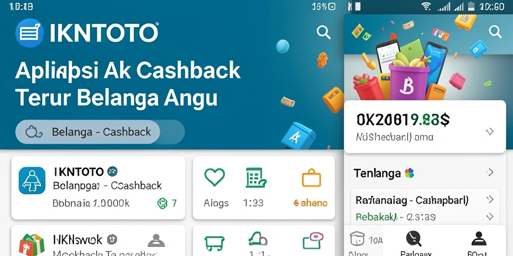 Tampilan antarmuka aplikasi IKNTOTO dengan fungsi Cashback.