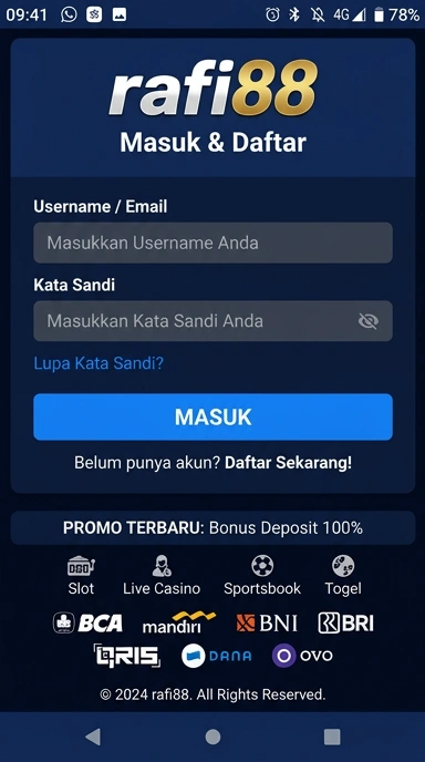 Panduan Masuk Akun Rafi88 untuk Android